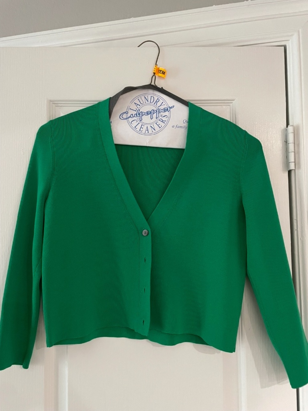 Alexis Green Ribbed Cardigan